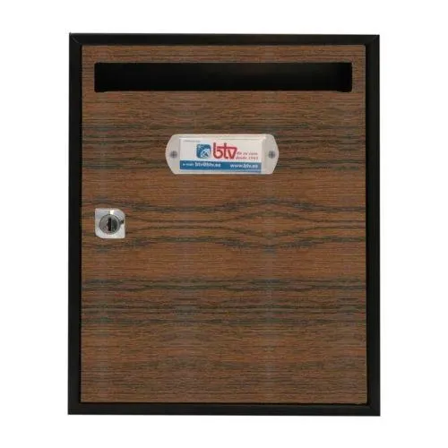 Buzon interior vertical 300x240x80mm acero sapeli teide btv