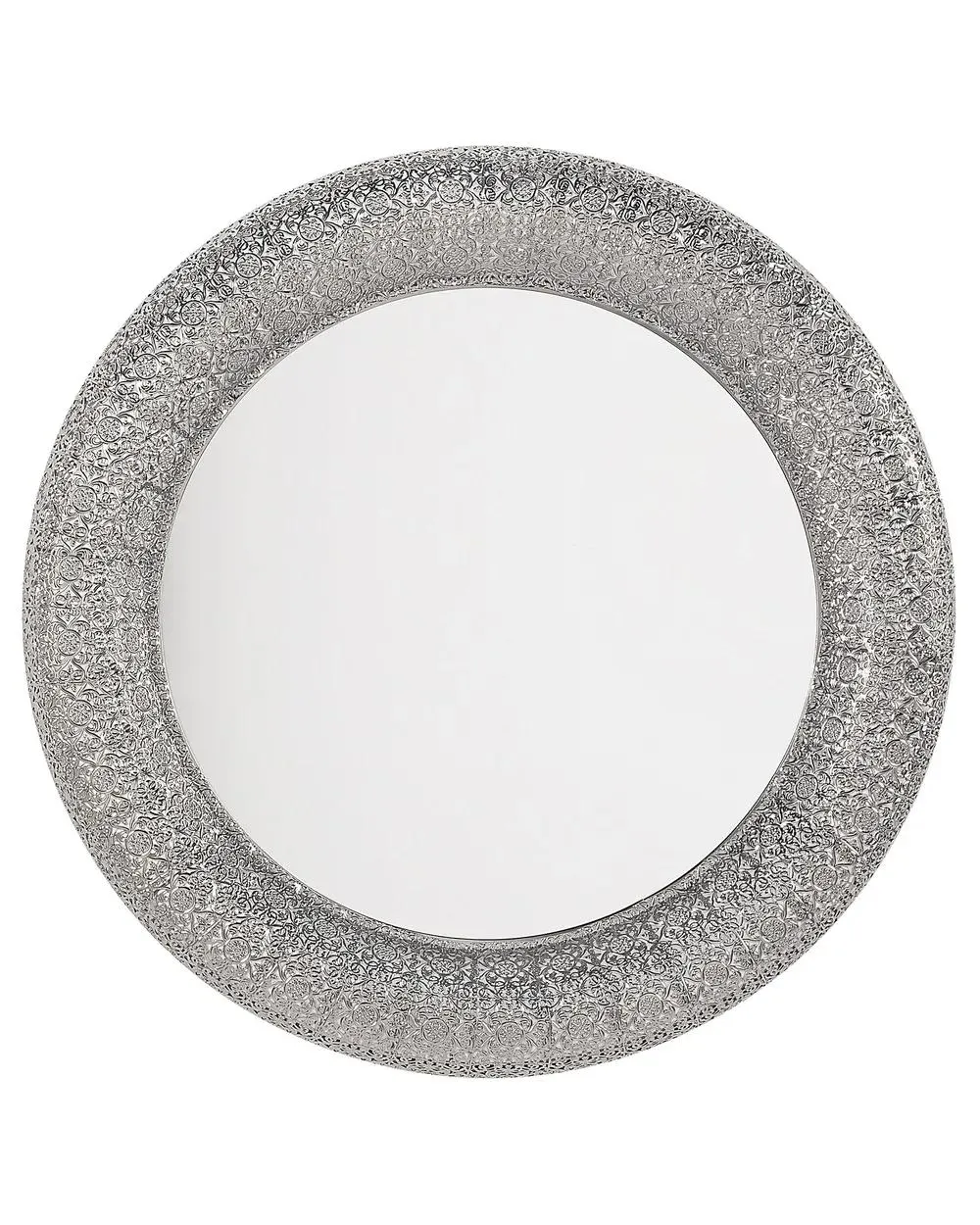 Espejo CHANNAY 80 cm 80 cm Metal Plateado