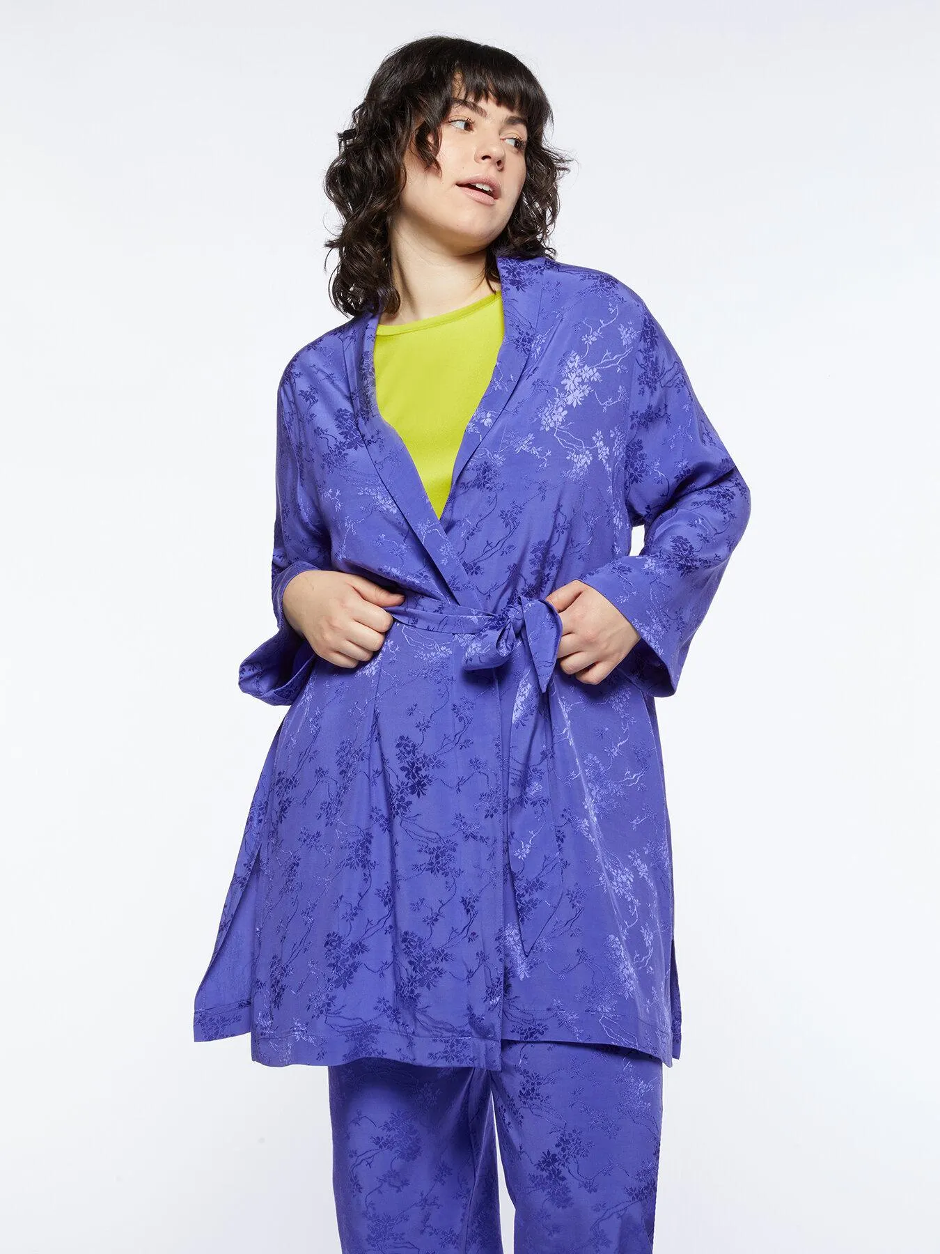 Caftán de tejido jacquard