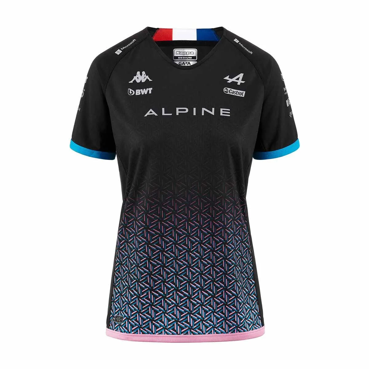 Camiseta Kombat Lady Ocon Alpine F1 Negro Mujer