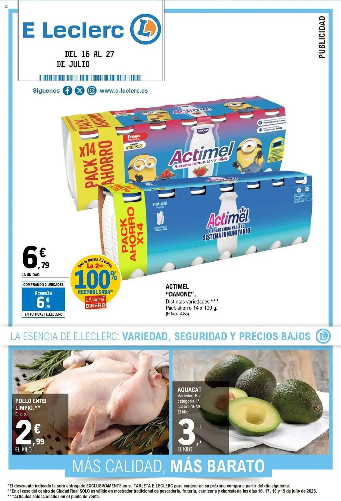 Catálogo de Folleto E.Leclerc 16 de julio al 27 de julio 2025 - Página 1