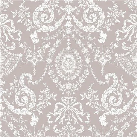 PAPEL PINTADO Woolverston Chalk On Metallic Gilver 88-10042
