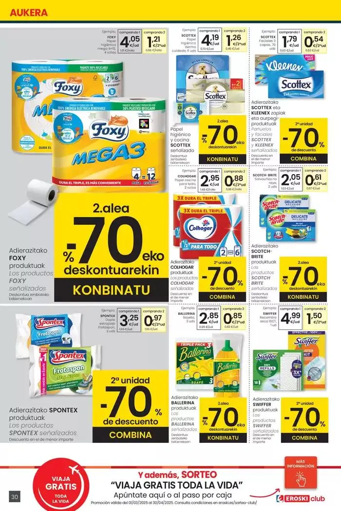 Catálogo de Prezio merkeagoa HIPERMERKATUAK EROSKI 27 de marzo al 8 de abril 2025 - Página 30