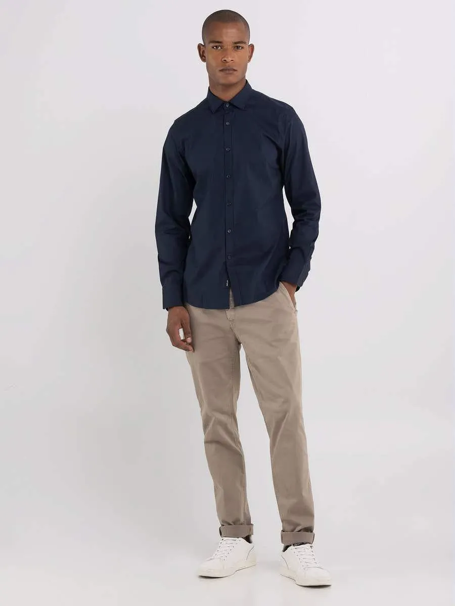 Camisa de popelín de algodón