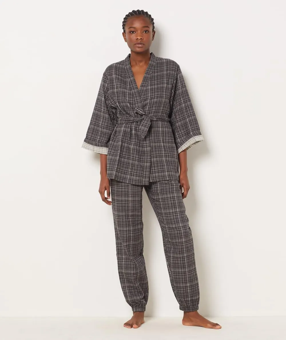 Kimono pijama con cinturón