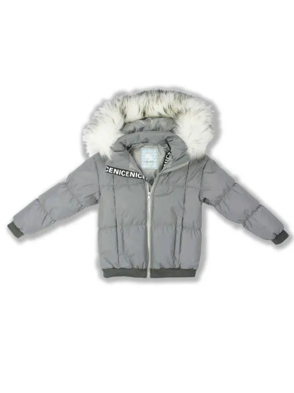 Abrigo Acolchado para Niña Reflectante