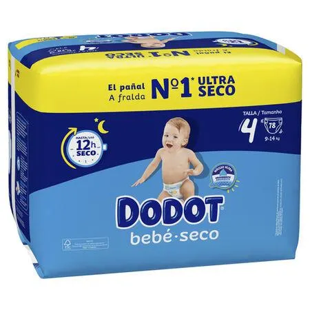 Pañal Dodot talla 4 78 uds