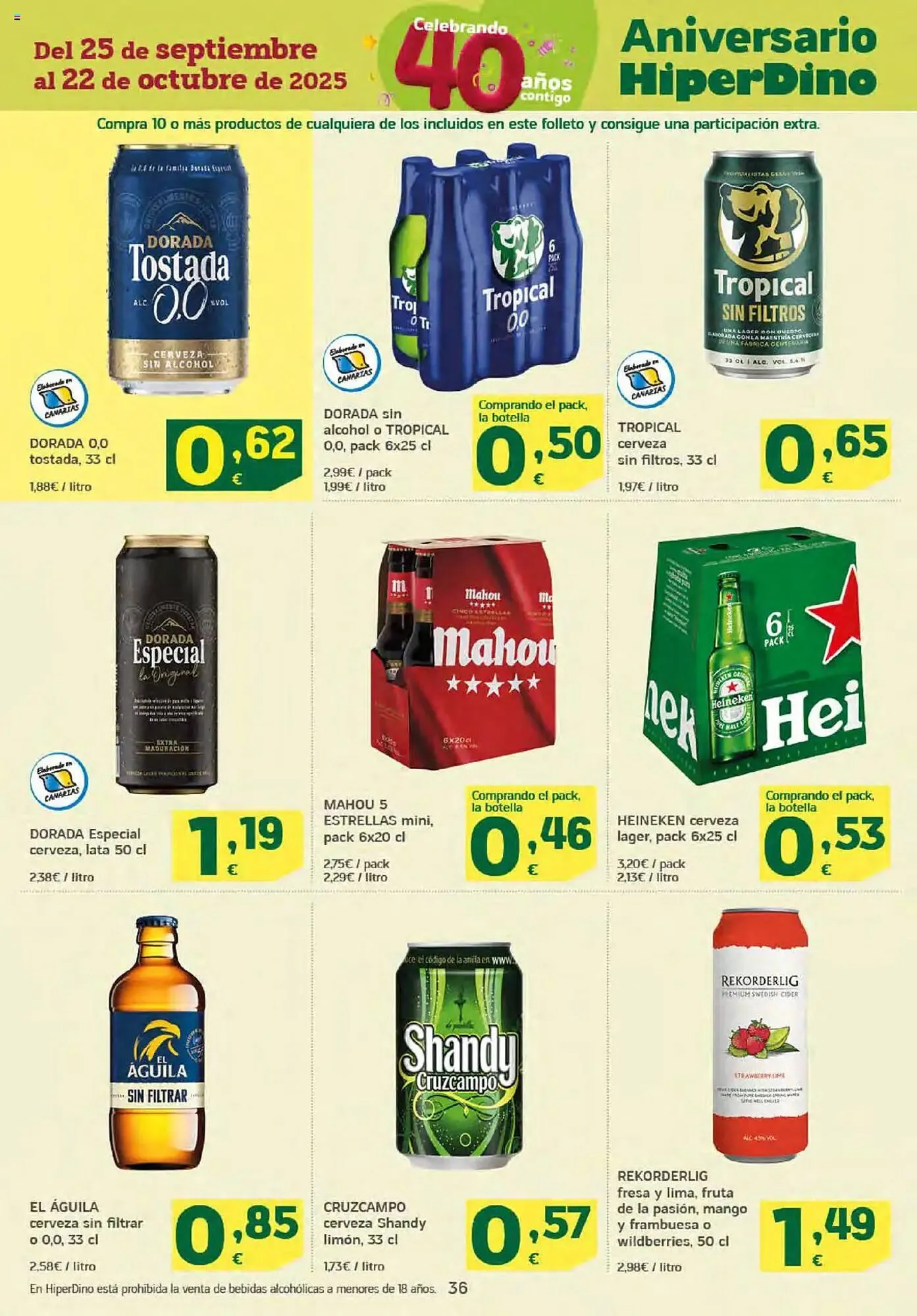 Catálogo de Folleto HiperDino 25 de septiembre al 8 de octubre 2025 - Página 36