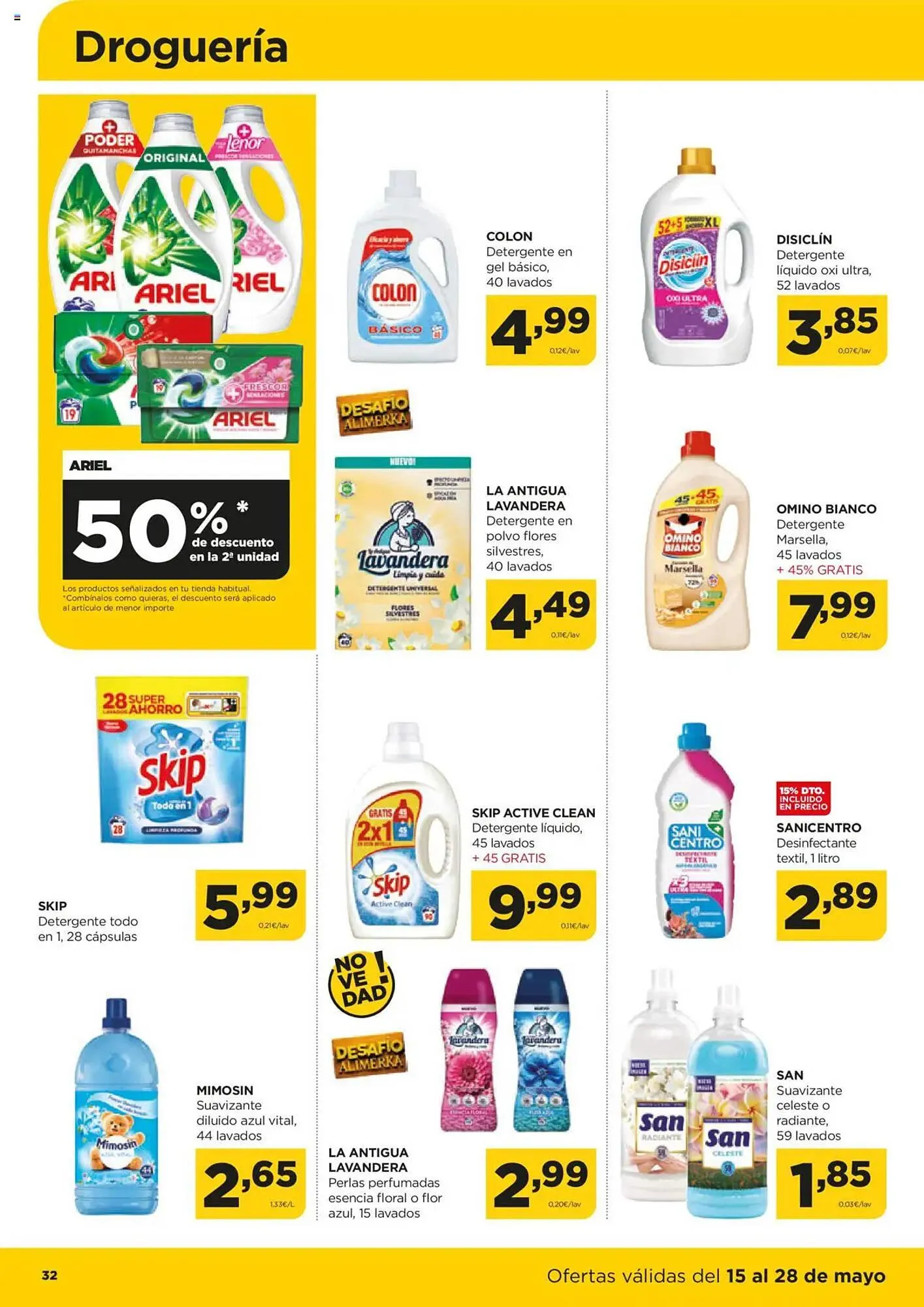 Catálogo de Folleto Alimerka 15 de mayo al 28 de mayo 2025 - Página 32