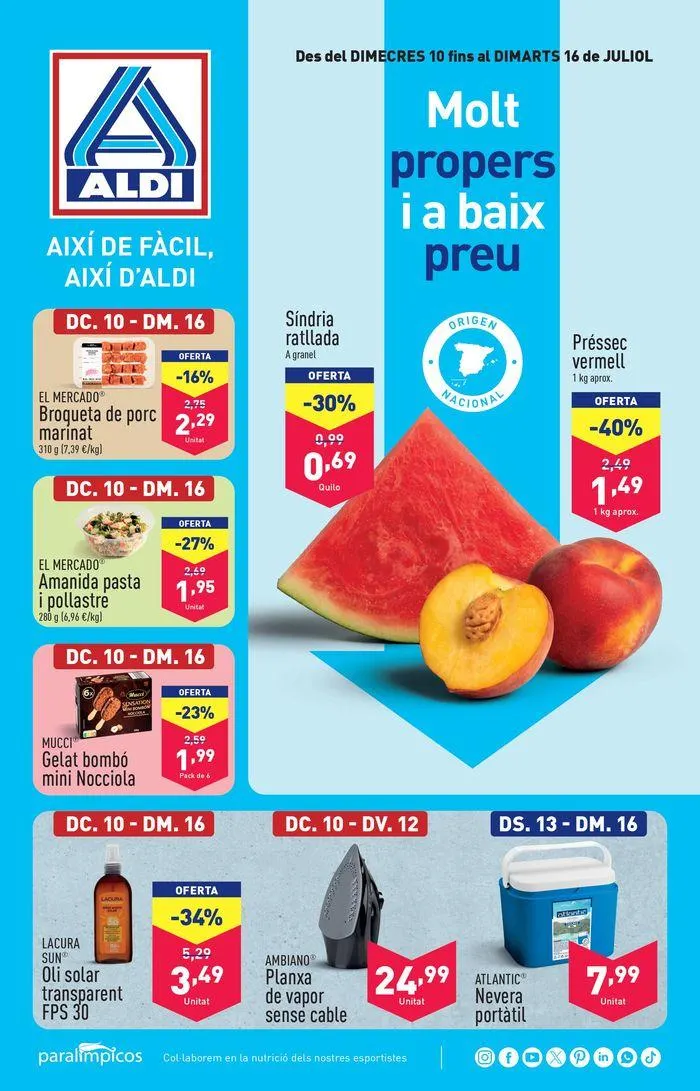 Catálogo de ¡Así de fácil, así de Aldi! 10 de julio al 16 de julio 2024 - Página 1