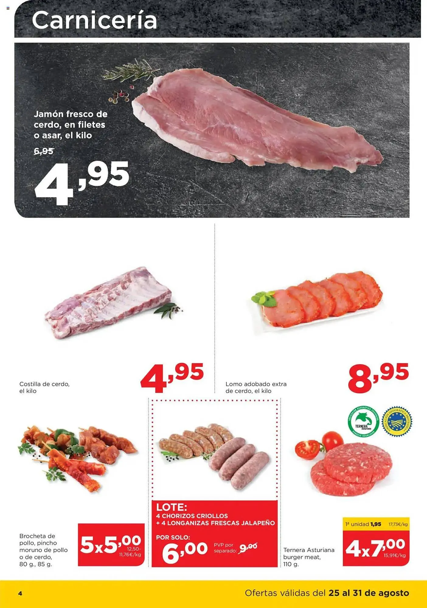 Catálogo de Folleto Alimerka 25 de agosto al 31 de agosto 2025 - Página 4