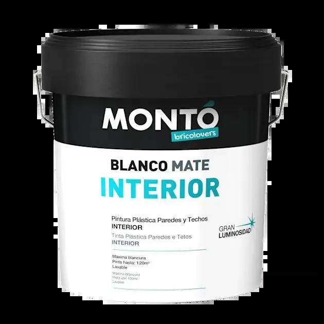 Pintura interior blanca mate Monto 12L