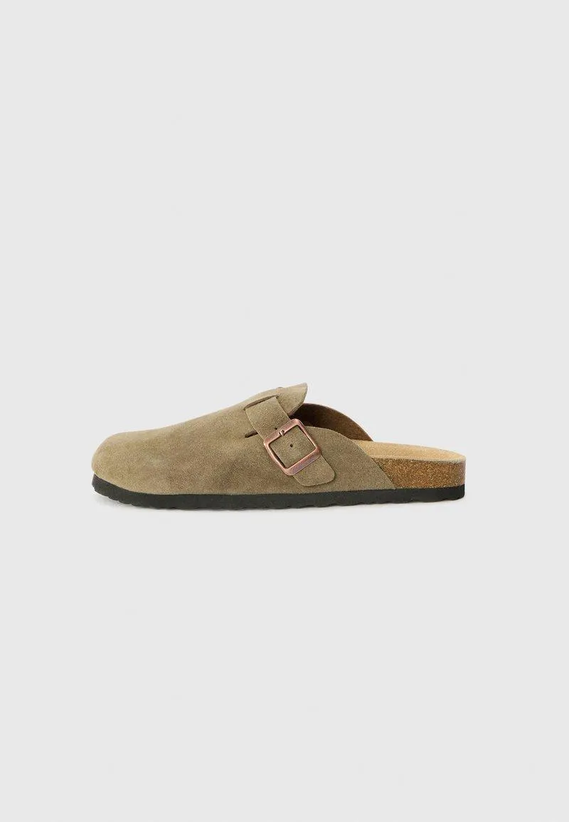 LEATHER UNISEX - Sandalias planas - brown