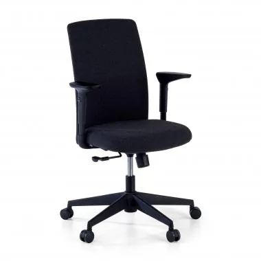 Silla Giratoria Sheryl black, 100% Ajustable, uso diario 8 horas - Negro