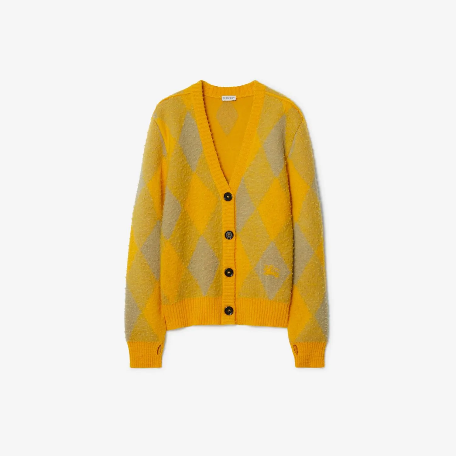 Cárdigan en lana a rombos