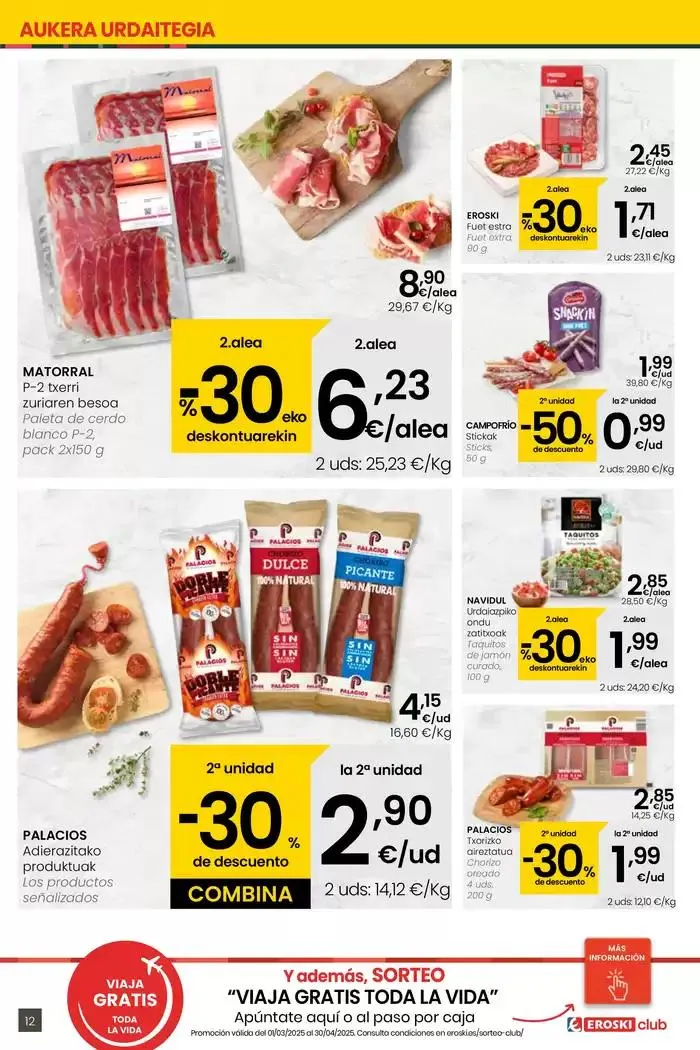Catálogo de AUKERA OFERTA HIPERMERKATUAK EROSKI 10 de abril al 29 de abril 2025 - Página 12