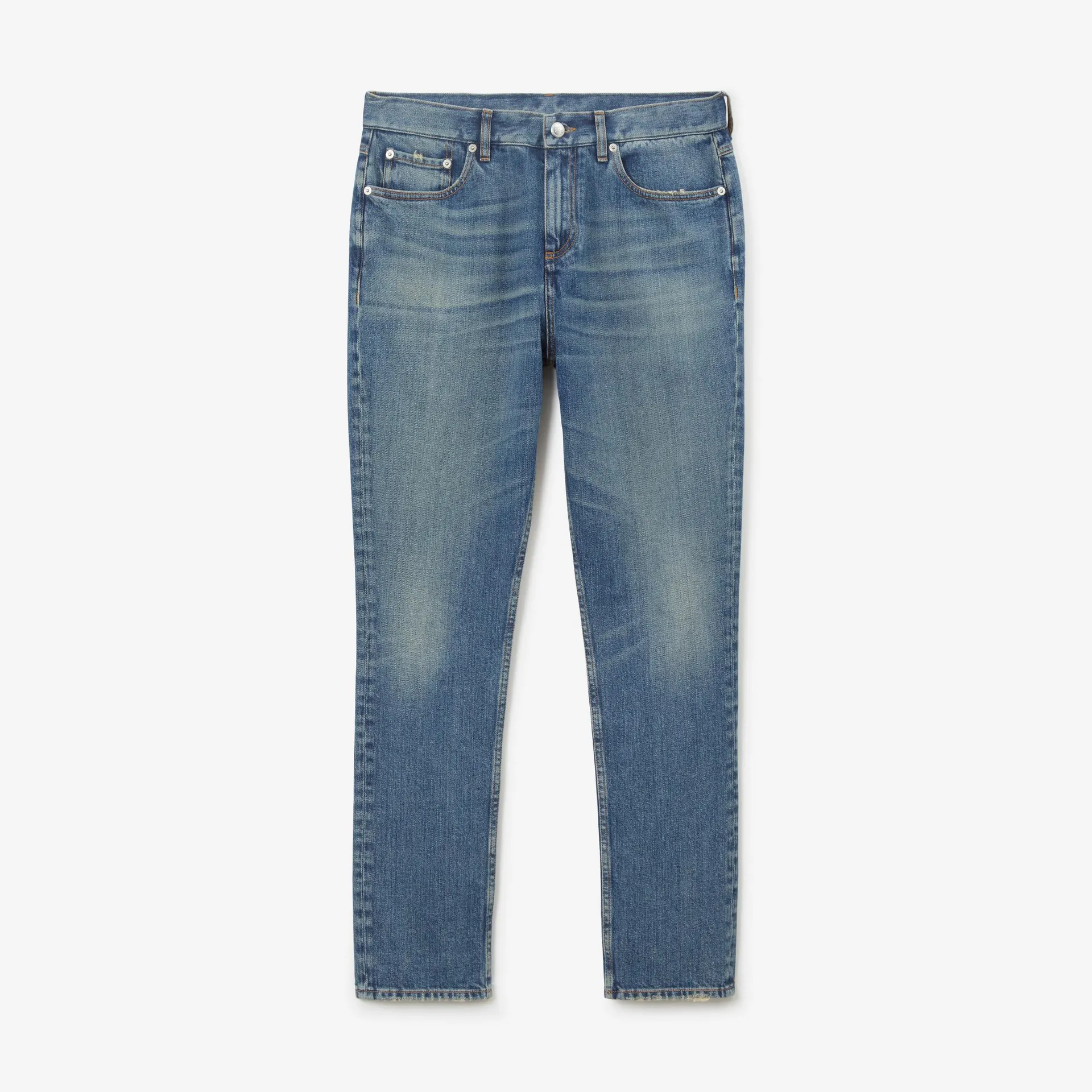 Vaqueros ajustados en tejido japonés elástico