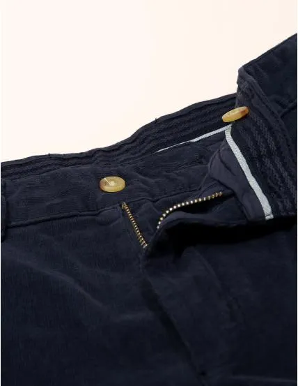 Pantalón chino micropana Azul