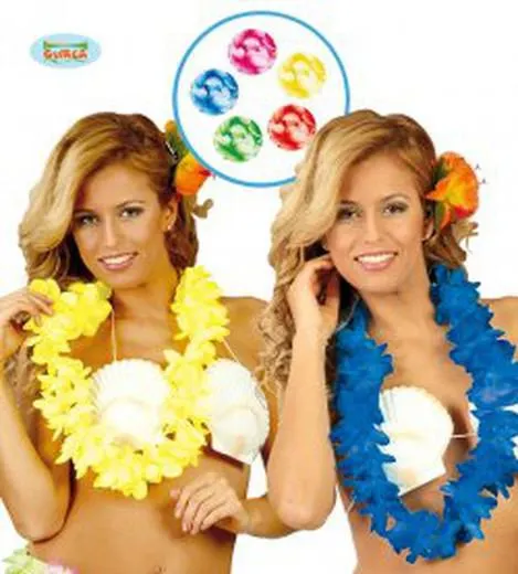 Collar hawaiano neon