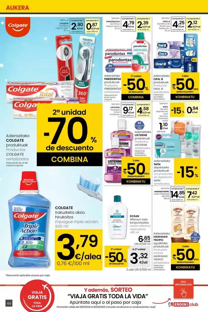 Catálogo de AUKERA OFERTA EROSKI CENTER 10 de abril al 29 de abril 2025 - Página 44
