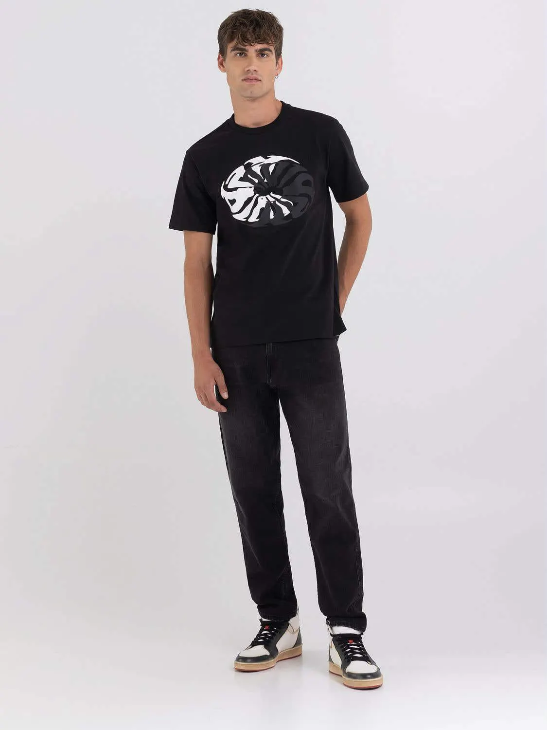 Camiseta de algodón orgánico con estampado