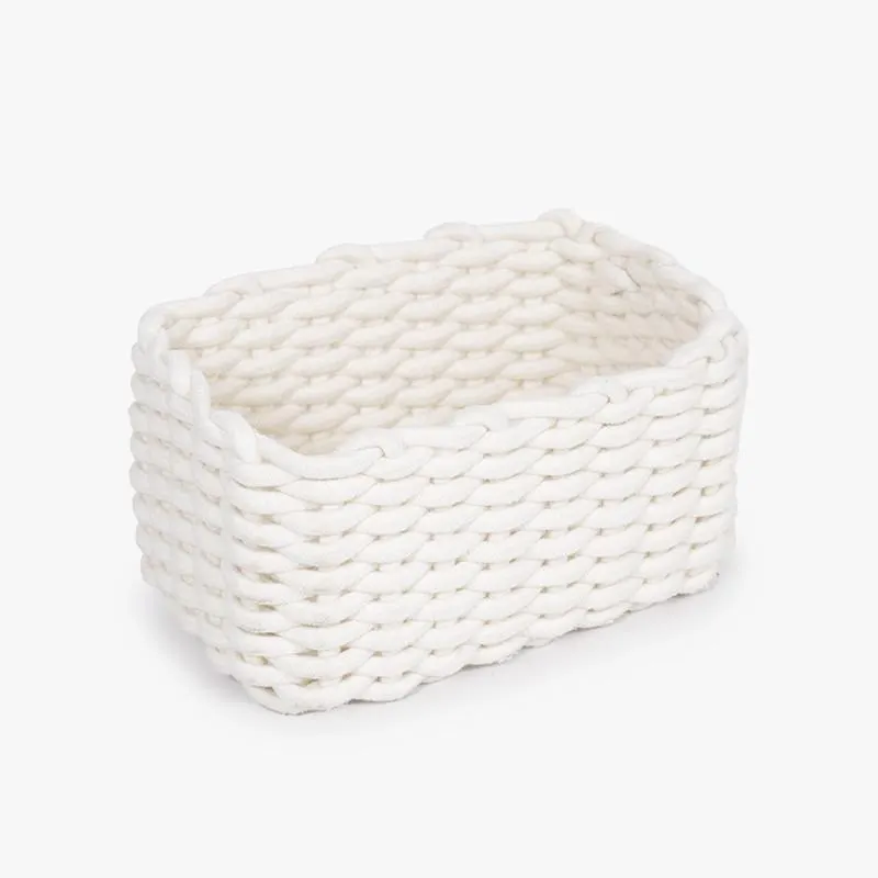 HOME DECÓ CESTA ALGODÓN BLANCA
