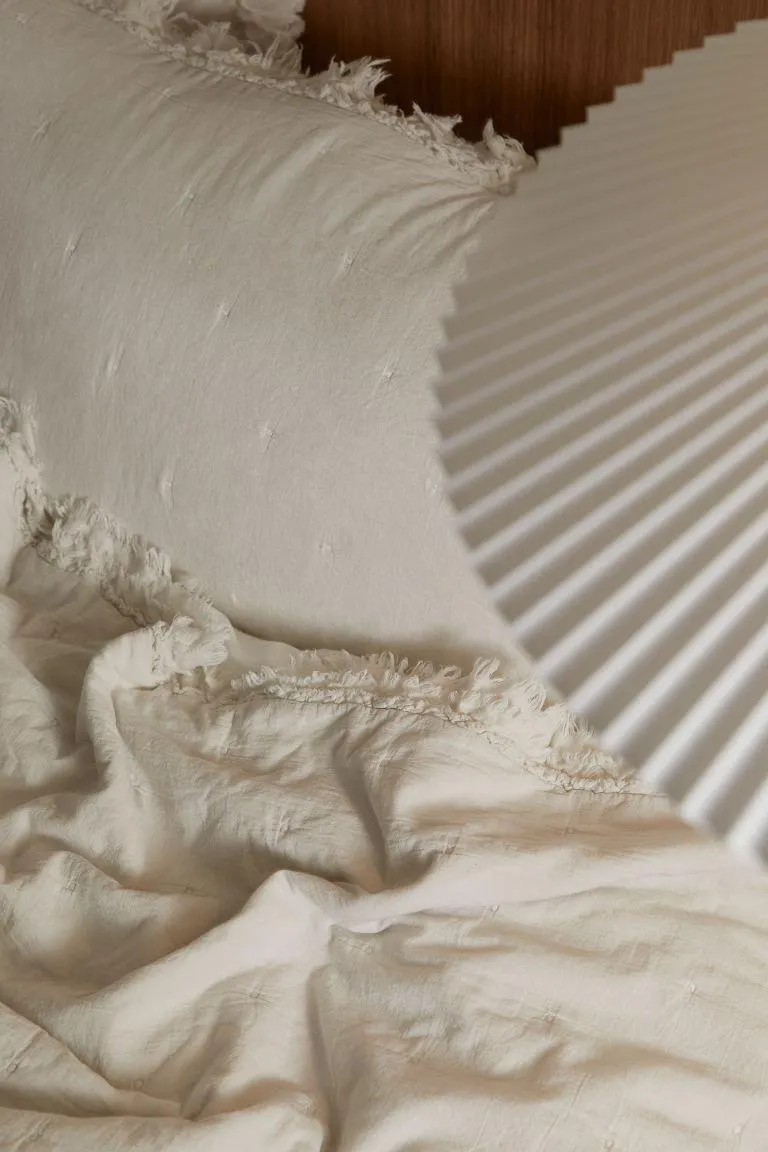 Funda de cojín con volante