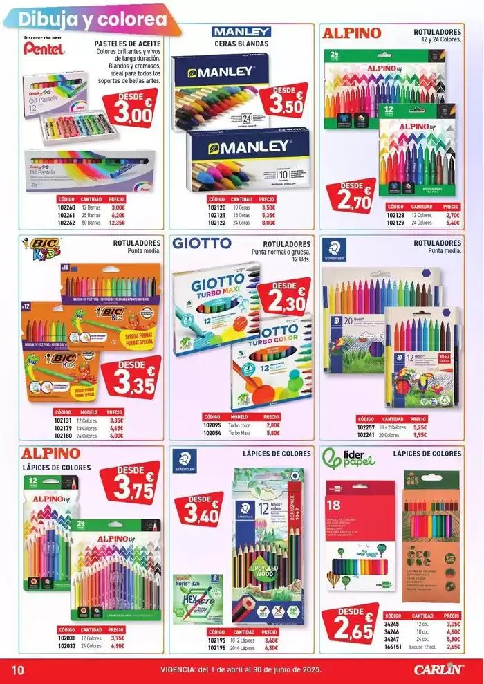 Catálogo de HIPER OFERTAS PAPELERÍA Nº5 1 de abril al 30 de junio 2025 - Página 10