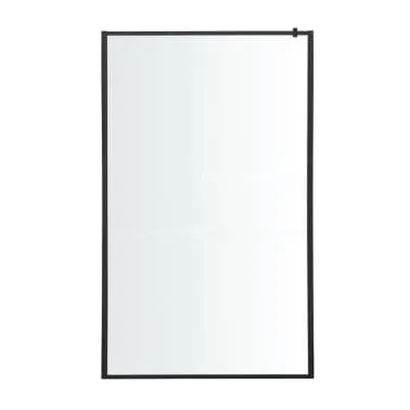 Mampara fija Elna negro 90 cm C&L