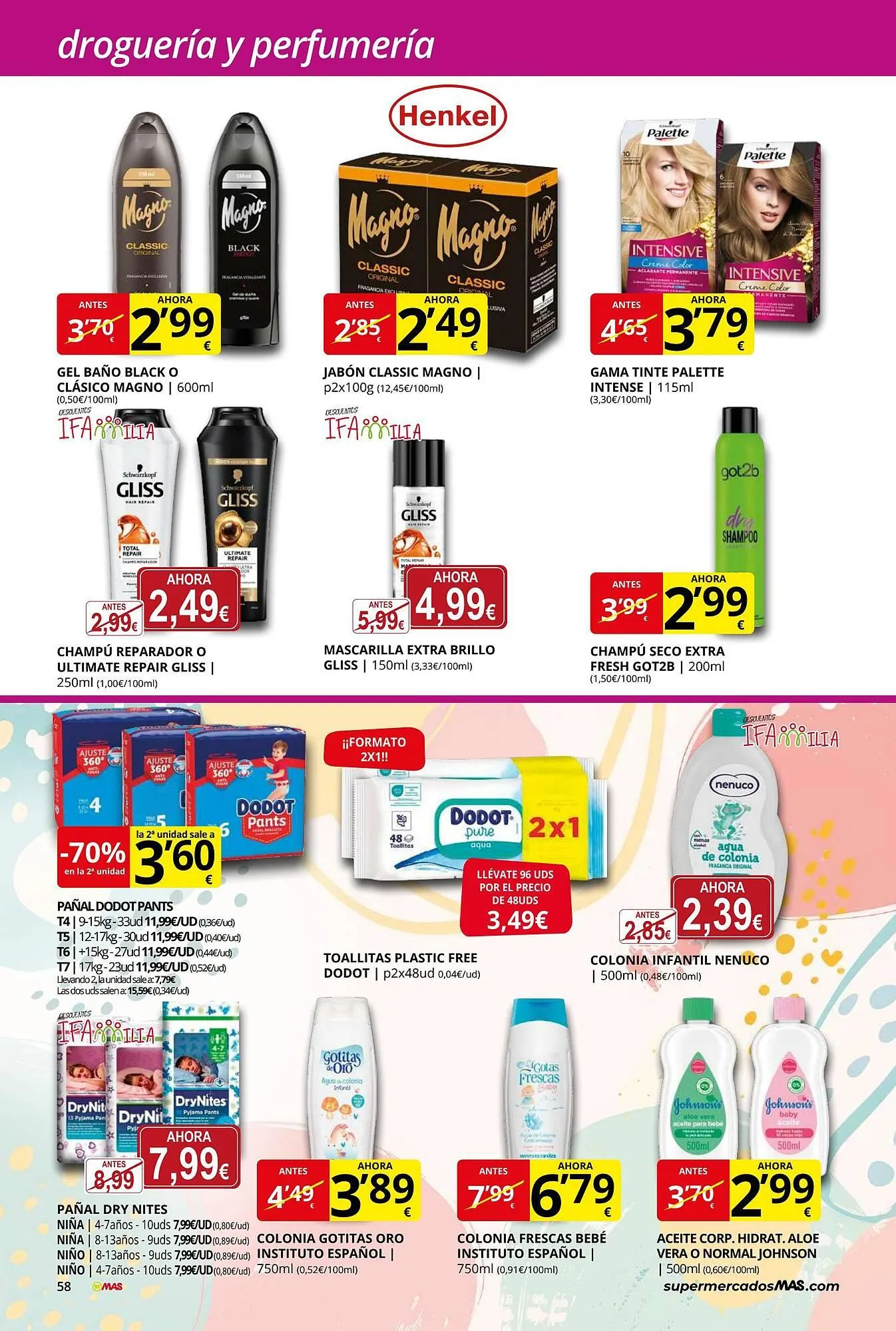 Catálogo de Folleto Supermercados MAS 29 de agosto al 30 de septiembre 2025 - Página 58