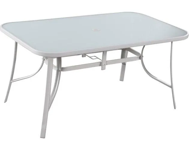 Mesa jardín "cordoba" - phoenix - 6 plazas - blanco