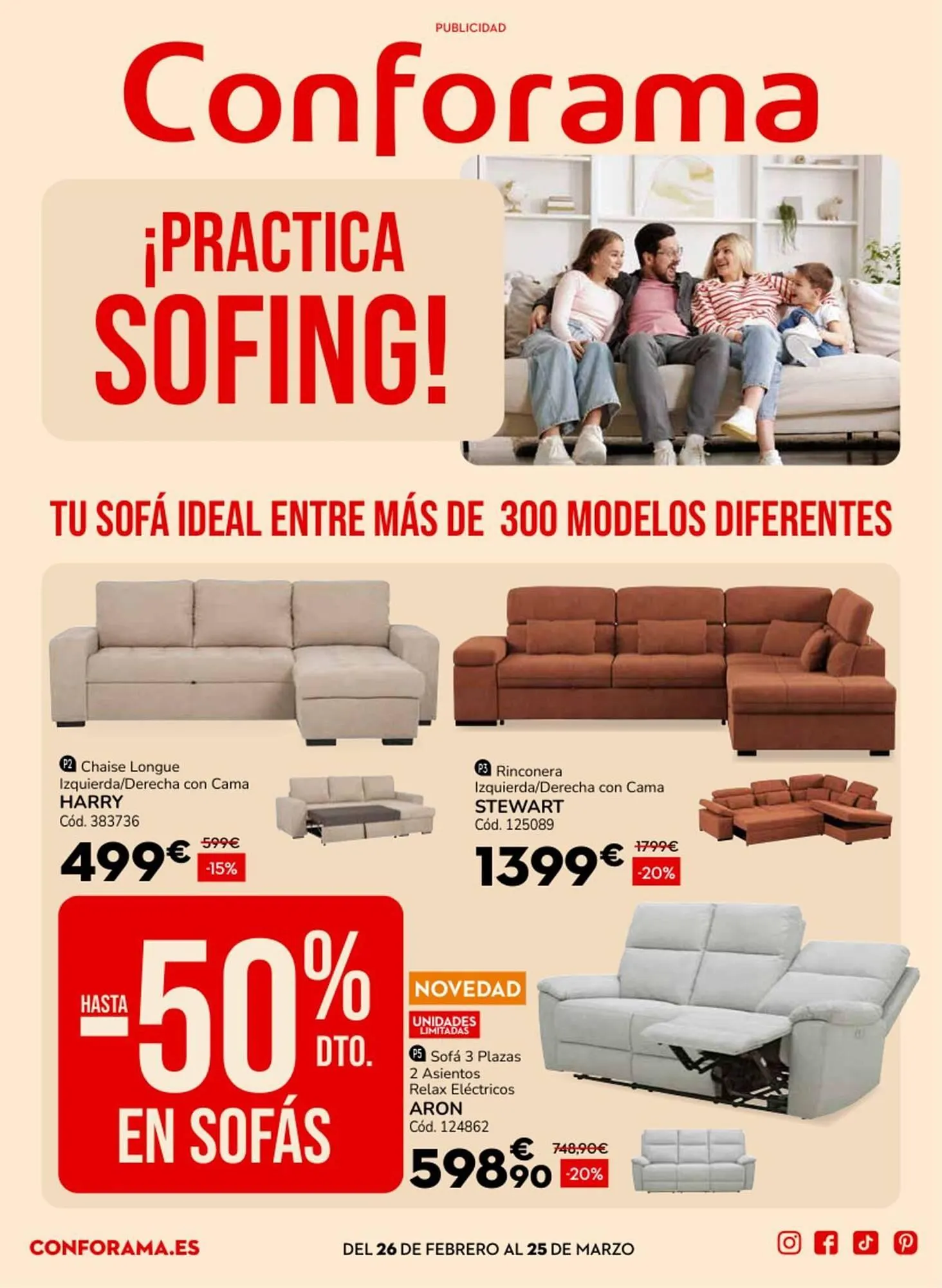 Catálogo de Catálogo Conforama 3 de marzo al 25 de marzo 2026 - Página 1