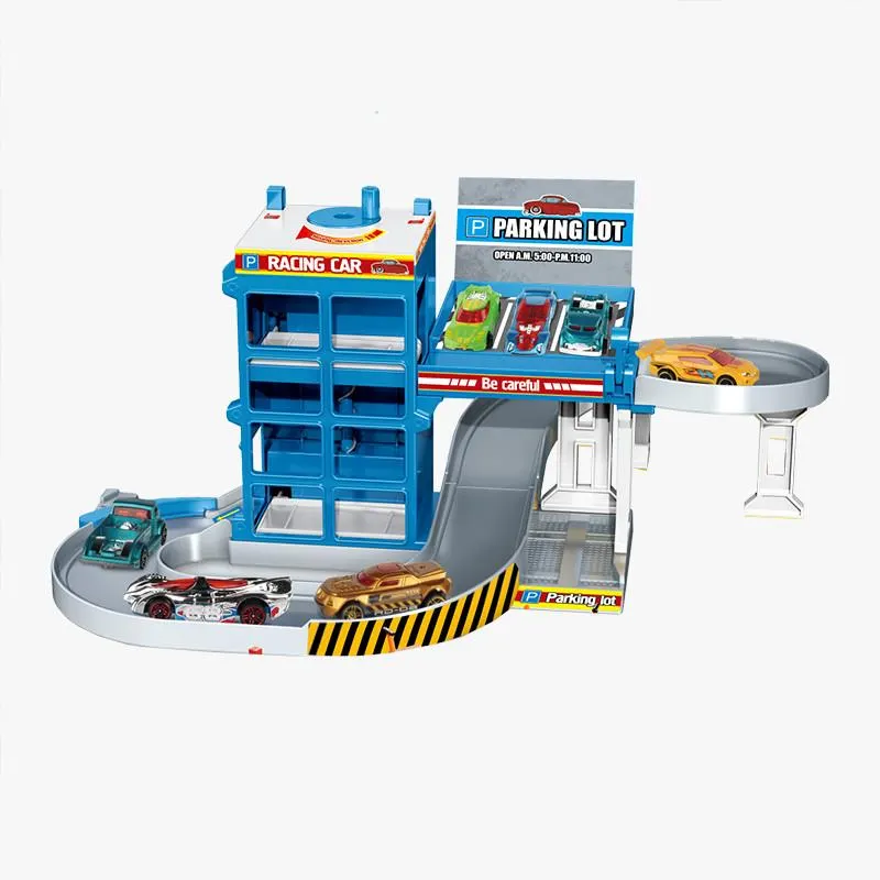 PARKING CON 8 VEHÍCULOS METAL