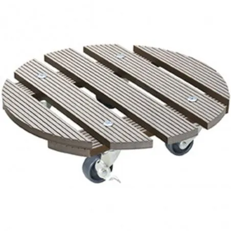 SOPORTE MACETAS TOPO CON RUEDAS CON FRENO 29CM