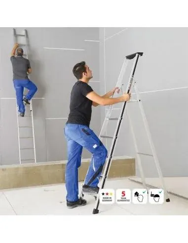 Escalera Tijera Profesional Hymer 6 peldaños con plataforma