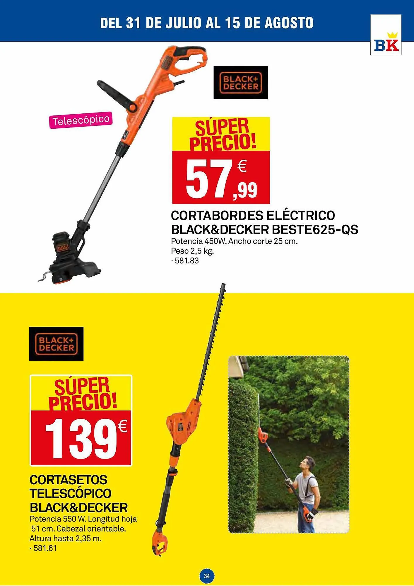 Catálogo de Folleto Bricoking 31 de julio al 3 de agosto 2023 - Página 34