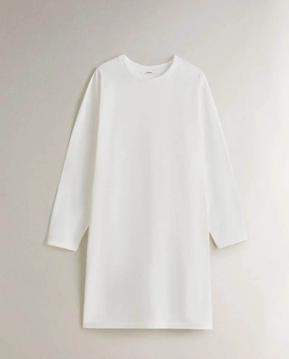 CAMISETA JERSEY ALGODÓN LARGA