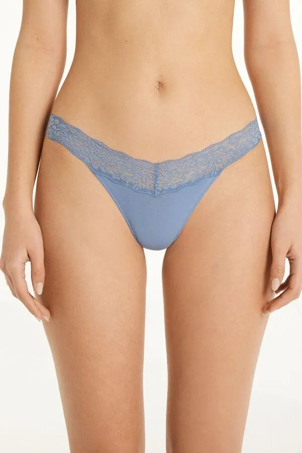 Braguita Brasileña de Algodón y Encaje Reciclado