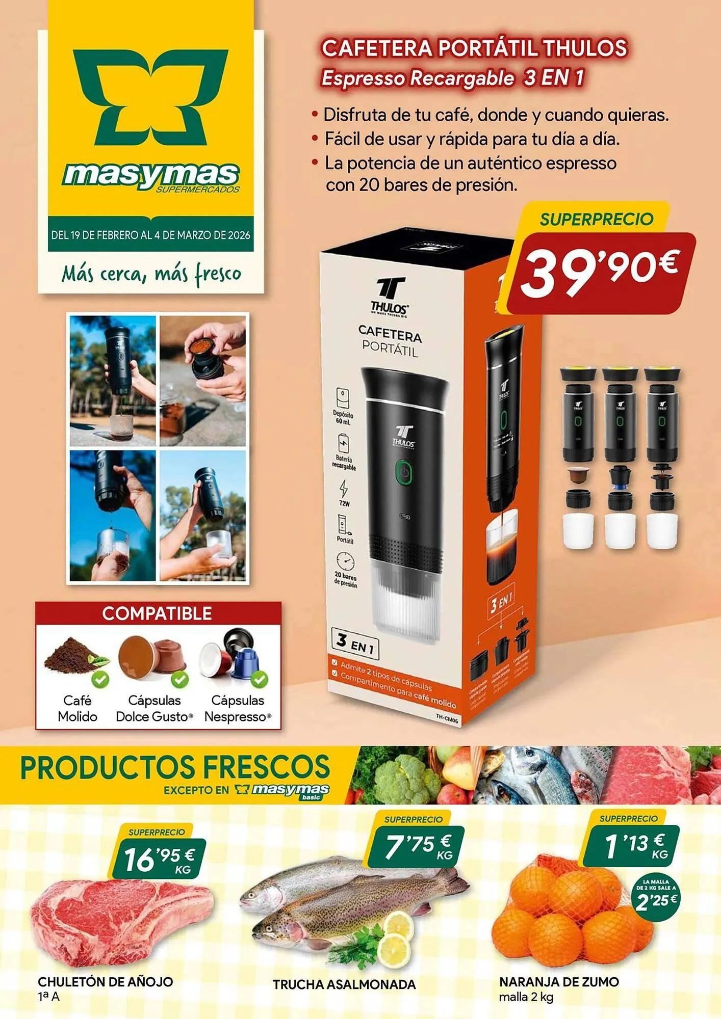 Catálogo de Folleto Masymas 19 de febrero al 4 de marzo 2026 - Página 1