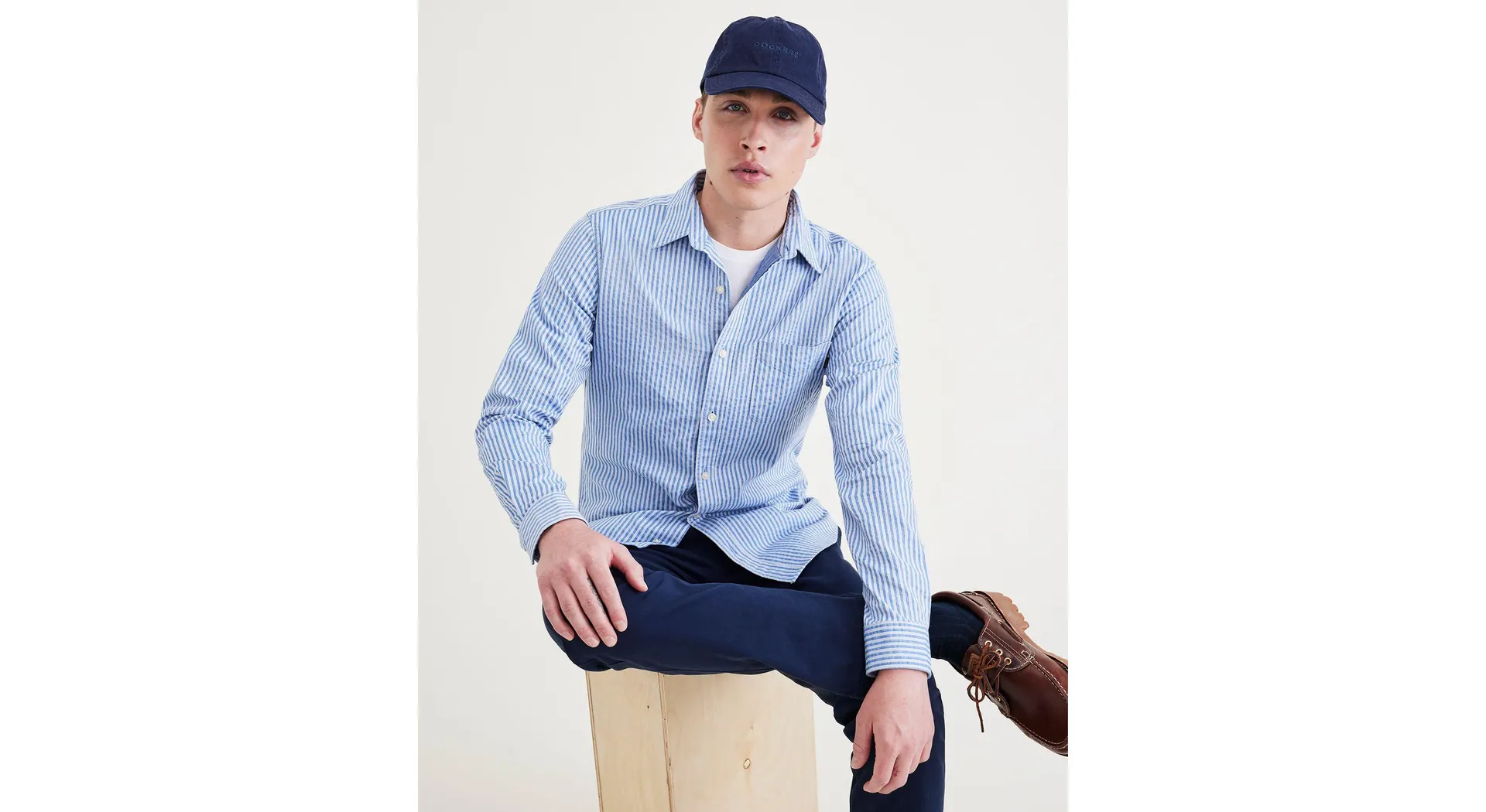 Men's Slim Fit Icon Button Up Shirt