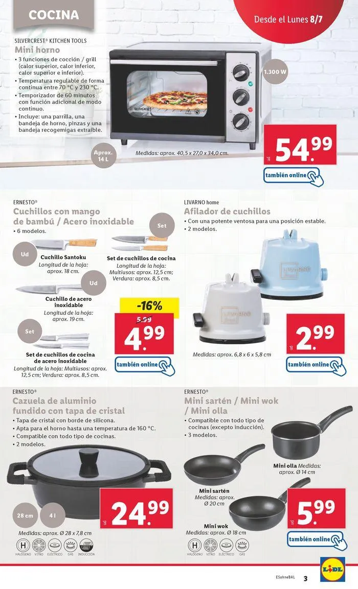 Catálogo de ¡Bazar Lidl! 8 de julio al 14 de julio 2024 - Página 3