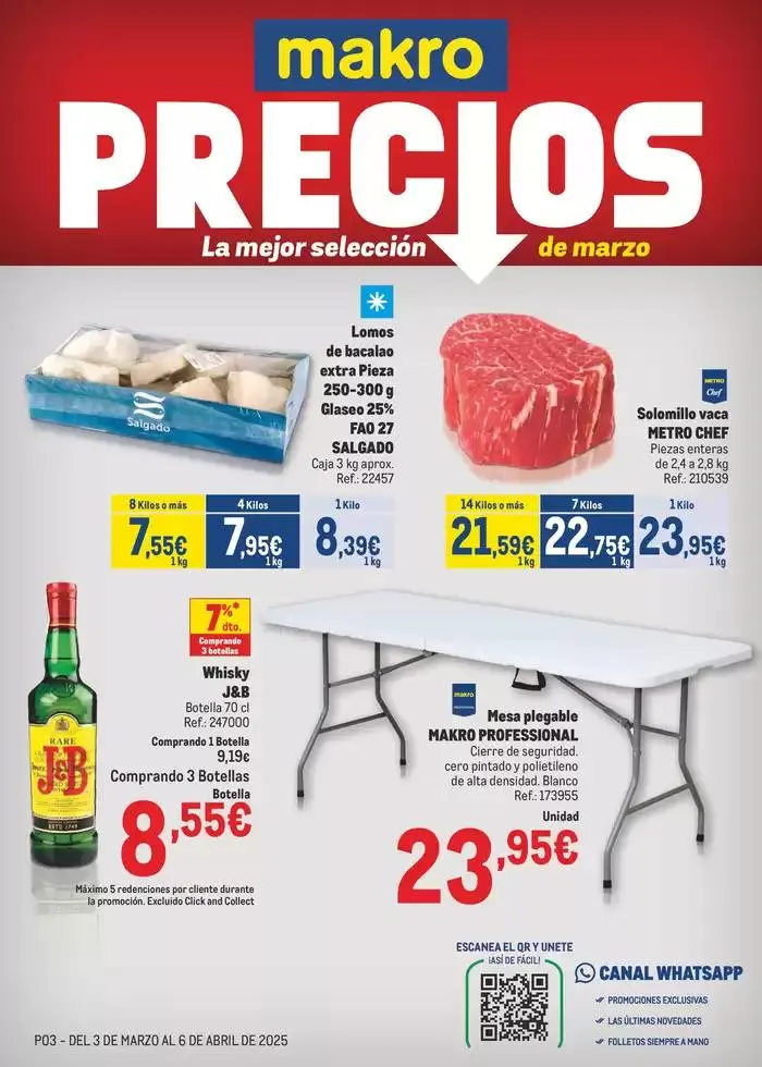 Catálogo de Makro Precios Levante 6 de marzo al 6 de abril 2025 - Página 1