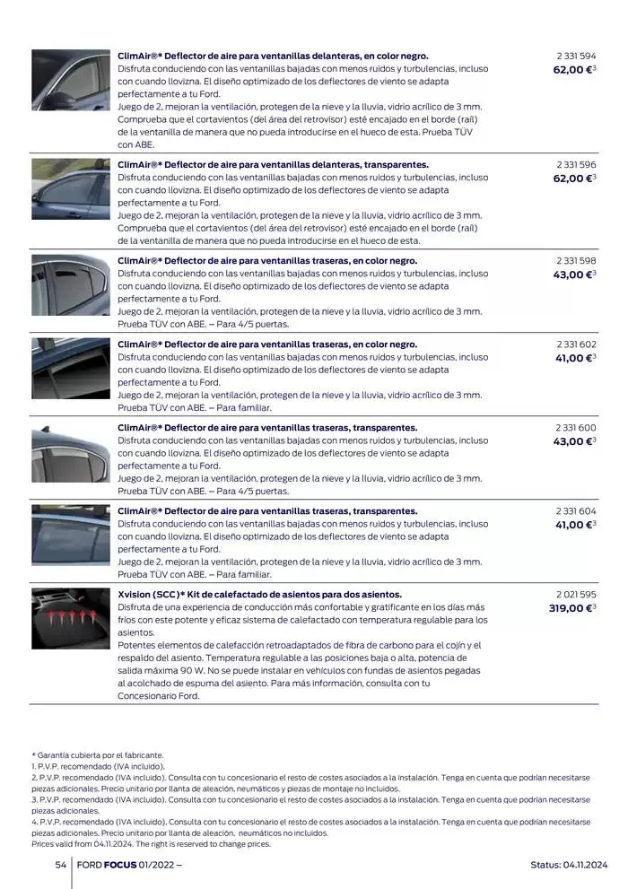 Catálogo de Ford de accesorios Focus 13 de noviembre al 13 de noviembre 2025 - Página 54