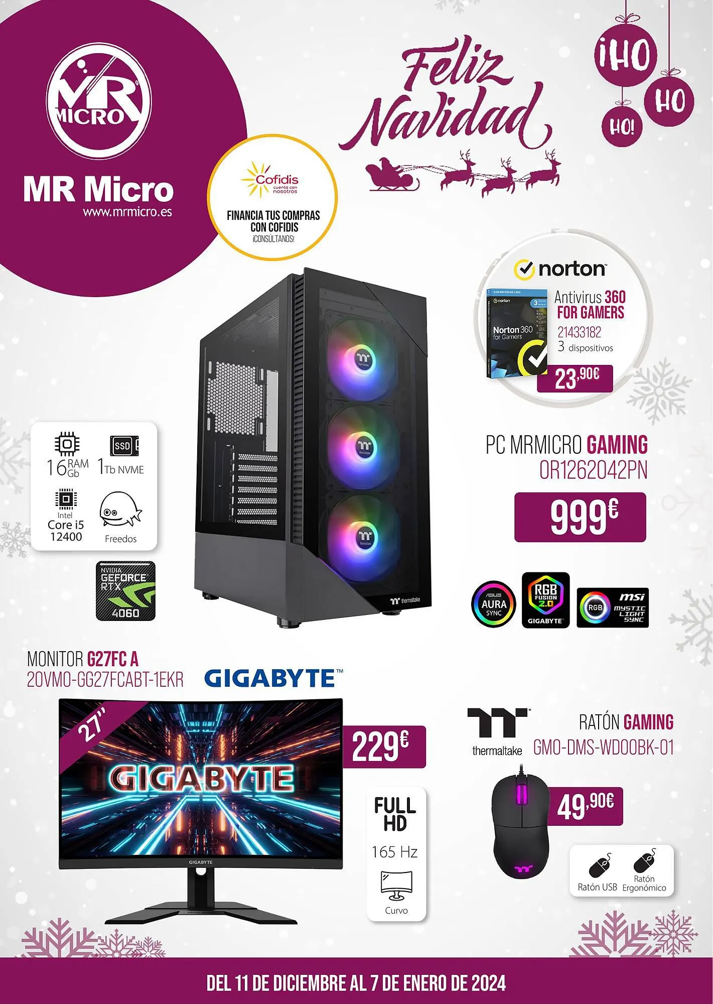 Catálogo de Folleto MR Micro 11 de diciembre al 7 de enero 2024 - Página 1