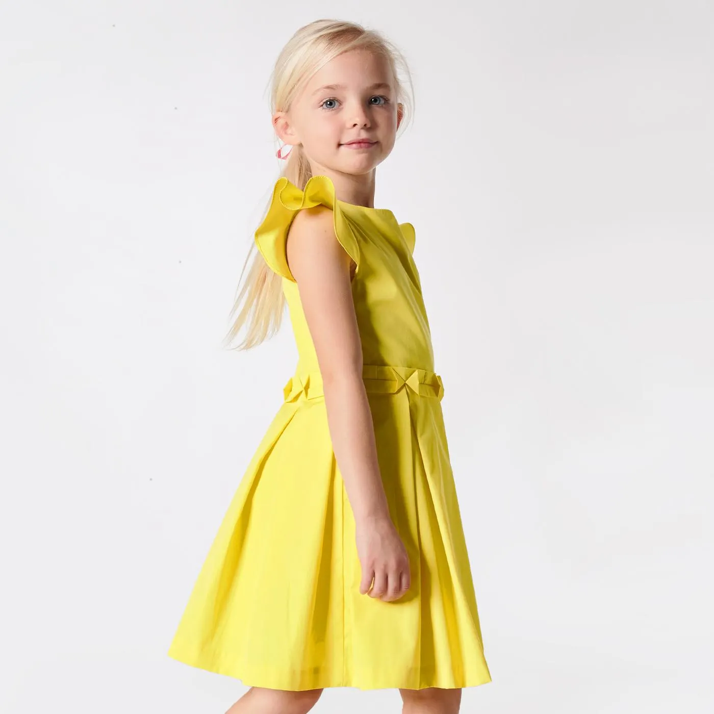 Vestido de popelina para niña