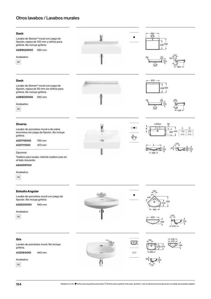 Catálogo de Colecciones de Baño, Muebles y Accesorios 9 de enero al 31 de diciembre 2025 - Página 166