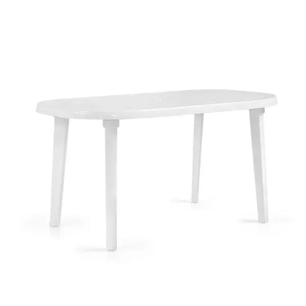 Mesa de jardín ovalada verde 140x72x83 cm