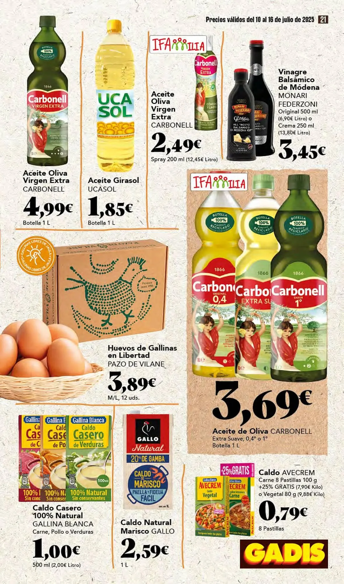 Catálogo de Folleto Gadis 10 de julio al 16 de julio 2025 - Página 21