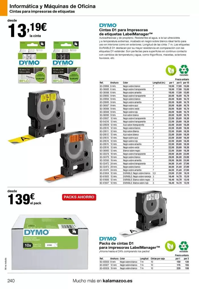 Catálogo de Staples Kalamazoo Catálogo General 9 de enero al 30 de septiembre 2025 - Página 240