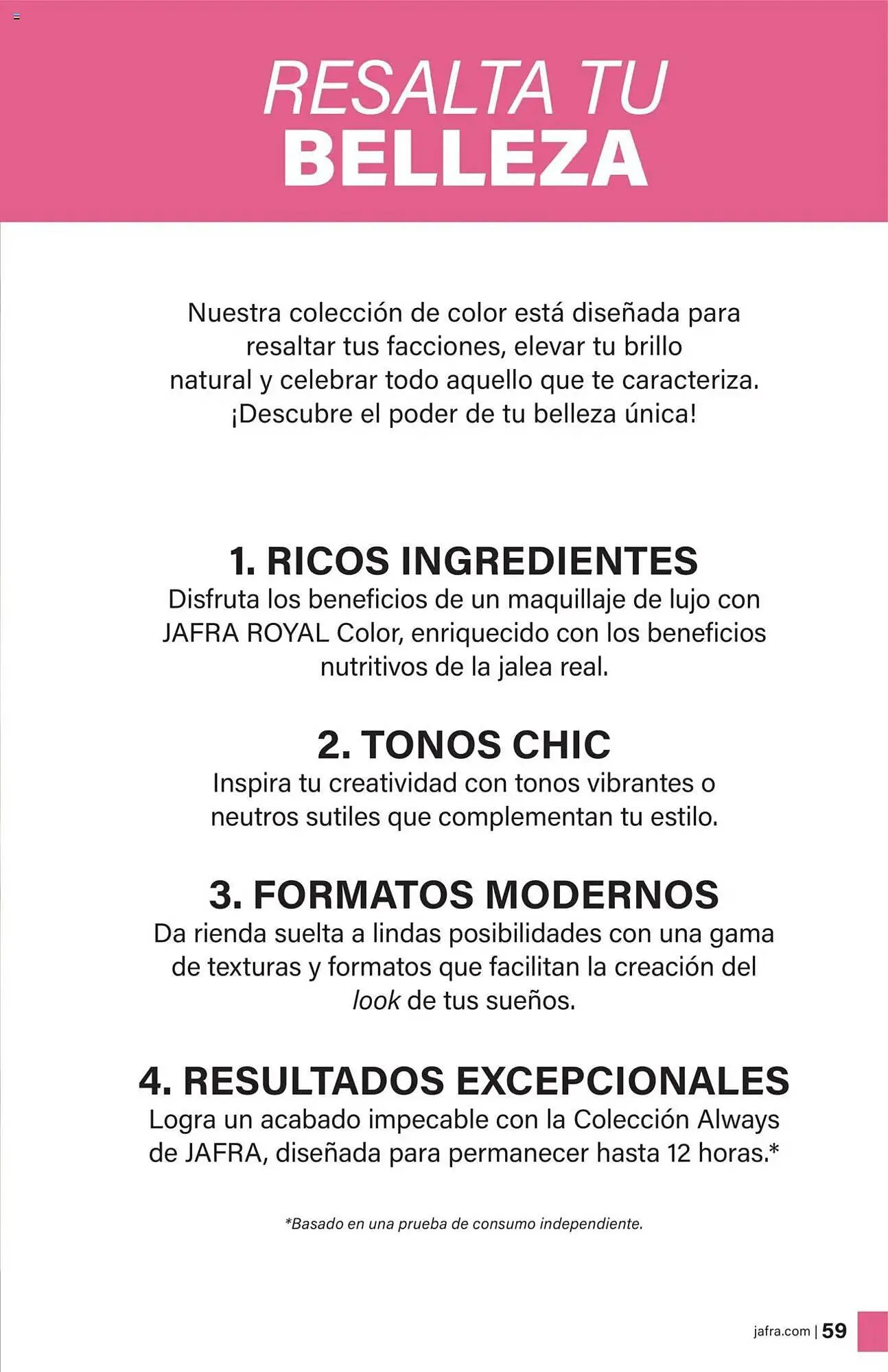 Catálogo de Folleto JAFRA 1 de agosto al 31 de diciembre 2025 - Página 59
